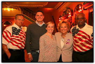 Brian Shul, Rick and Eryn Prevedel, Maureen Shul and Walter Watson